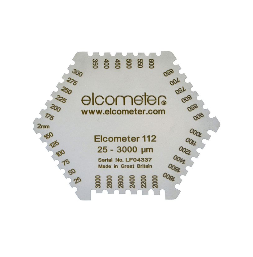 Elcometer 112AL冲压湿膜梳(铝制)